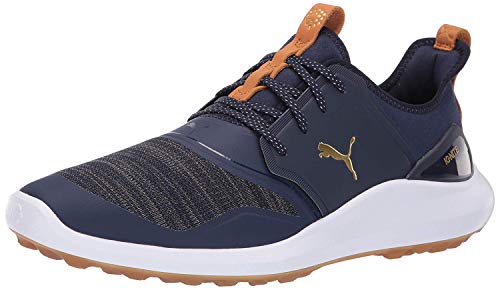 PUMA Herren Ignite Nxt Lace Golfschuh, Peacoat Team Gold Weiß, 44 EU von PUMA