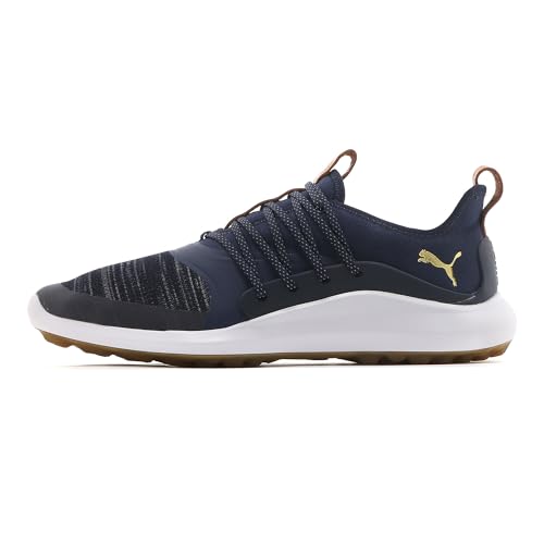 PUMA Herren Ignite Nxt Solelace Golfschuhe, Blau (Peacoat Team Gold 02) von PUMA