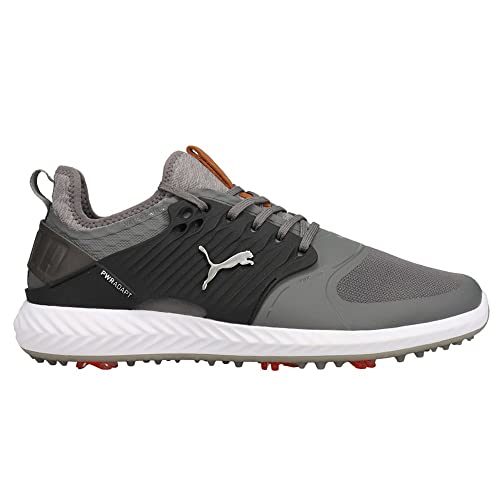 PUMA Herren Ignite Pwradapt Caged Golfschuhe, Quiet Shade Bronze Schwarz, 39.5 EU von PUMA