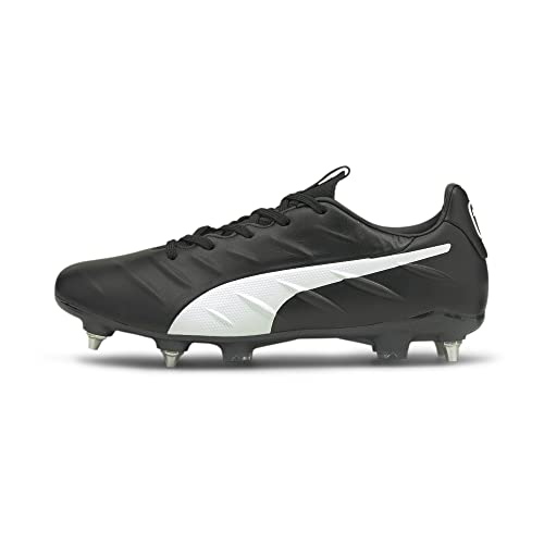 PUMA Herren King Platinum 21 MxSG Fussballschuh, Black White, 42 EU von PUMA