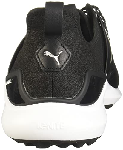 PUMA Herren Ignite Nxt Lace Golfschuh, Black Silver Weiß, 45 EU von PUMA