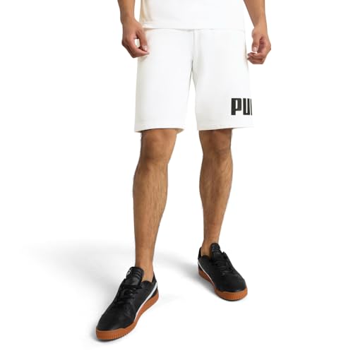 PUMA Herren Logo Fleece 10" (Available in Big & Tall) Shorts, Weiß, Ss25, Klein von PUMA