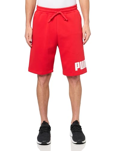 PUMA Herren Logo Fleece 10" (Available in Big & Tall) Shorts, for All Time Red Ss25, 4X-Large Groß von PUMA