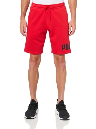 PUMA Herren Logo Fleece 10" (Available in Big & Tall) Shorts, Für alle Zeiten, Rot, Groß von PUMA