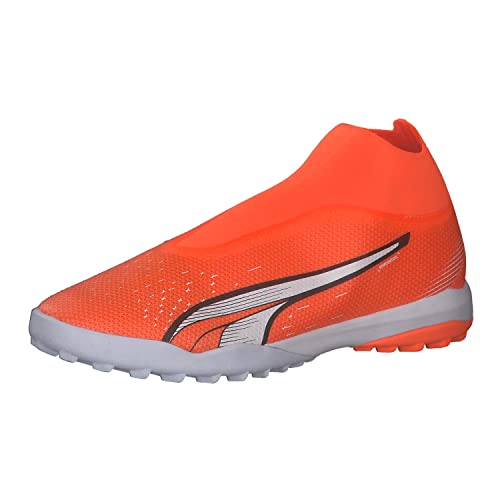 PUMA Herren Match + Ll Tt Fussballschuh, Ultra Orange White Blue Glimmer, 40 EU von PUMA