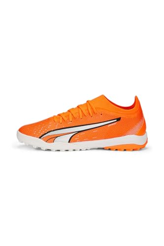 PUMA ULTRA Match TT Fußballschuhe Herren, Ultra Orange-White-Blue Glimmer, 43 EU von PUMA