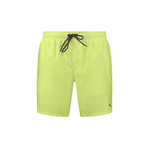 PUMA Herren Medium Length Swim Shorts, Fast Yellow, XS von PUMA