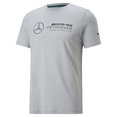 PUMA Herren Mercedes-AMG Petronas Motorsport F1 Essentials Logo T-Shirt LMercedes Team Silver Gray von PUMA