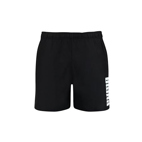 PUMA Herren Mid Length Swim Trunks, Schwarz, XL EU von PUMA