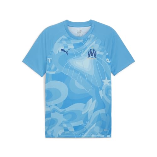 PUMA Herren Olympique de Marseille Aufwärmtrikot LBleu Azur Clyde Royal Blue von PUMA