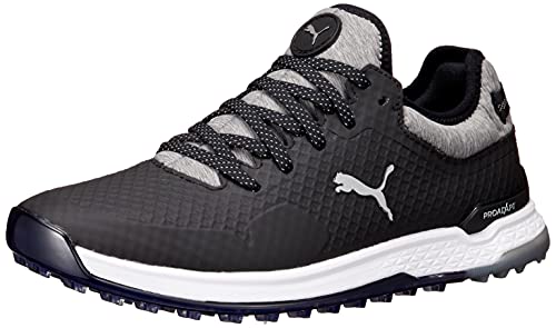 PUMA Herren PROADAPT ALPHACAT Golfschuh, Black Silver-Quiet Shade, 44.5 EU von PUMA