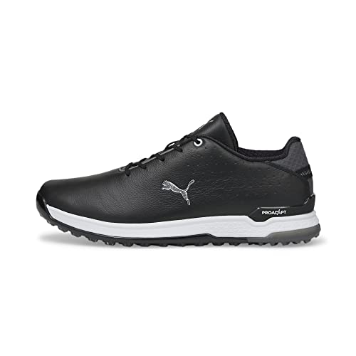 PUMA Herren PROADAPT ALPHACAT Leather Golfschuh, Black Silver, 40 EU von PUMA