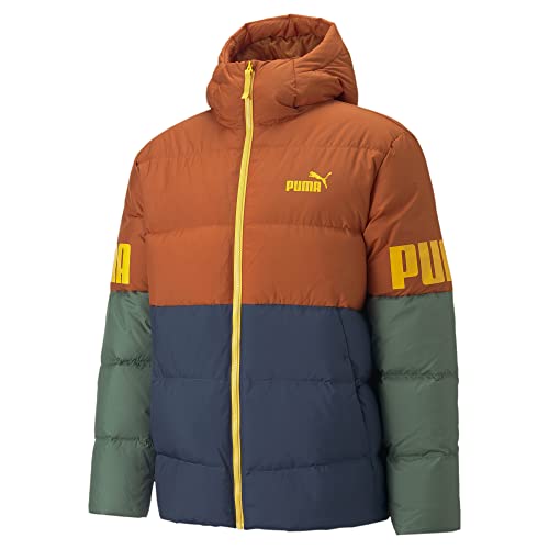 PUMA Herren Power Hooded Down Puffer Sweatshirt, Warm Chestnut, L von PUMA