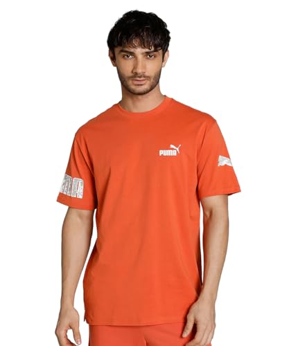 PUMA Herren Power T-Shirt XLChili Powder Orange von PUMA