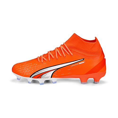 PUMA Herren Pro Fg/AG Fussballschuh, Ultra Orange White Blue Glimmer, 40 EU von PUMA