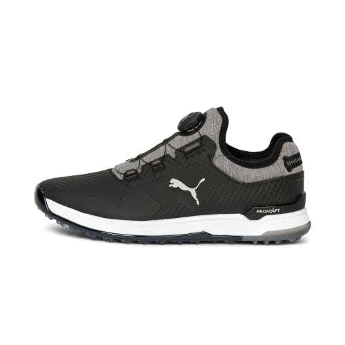 PUMA GOLF Herren ProAdapt Alphacat Disc Golfschuh, Puma Black/Puma Silver/Quiet Shade, 43 EU von PUMA