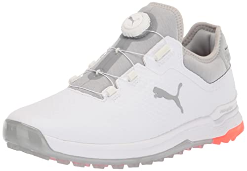 PUMA Herren ProAdapt Alphacat Disc Golfschuh, White/high Rise, 45 EU von PUMA