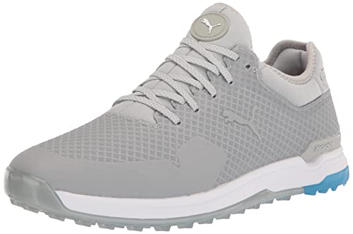 PUMA Herren Proadapt Alphacat Golfschuh, High Rise Silver-Ibiza Blue, 41 EU von PUMA