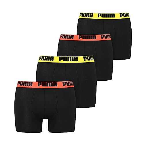 PUMA Herren Puma Basic 4 Pack Boxer Shorts, Black Combo, M EU von PUMA