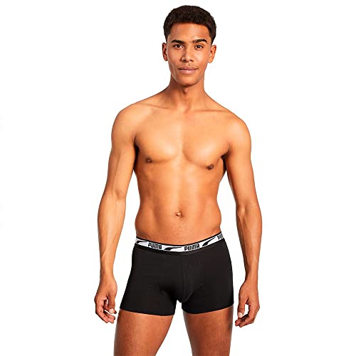 PUMA Herren Puma Men's Multi Logo 2 Pack BOXER, Black Combo, L EU von PUMA