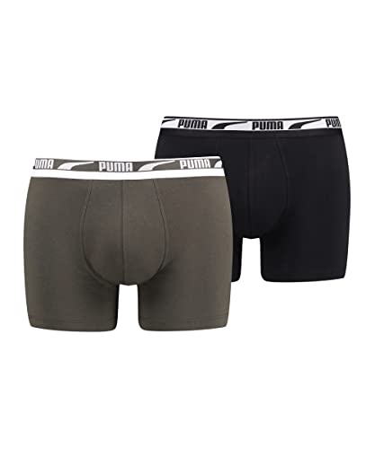 PUMA Herren Puma Men's Multi Logo 2 Pack BOXER, Forest Night Combo, S EU PUMA Herren Puma Men's Multi Logo 2 Pack BOXER, Forest Night Combo, S EU von PUMA