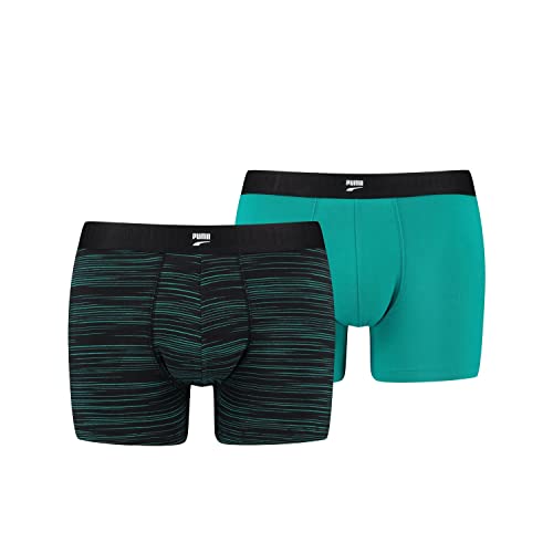 PUMA Herren Puma Men's Space Dye 2 Pack BOXER, Aqua Combo, S EU von PUMA