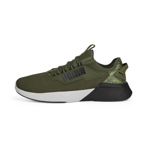 PUMA Herren RETALIATE 2 CAMO Straßen-Laufschuh, Green Moss Black-Feather Gray, 40.5 EU von PUMA