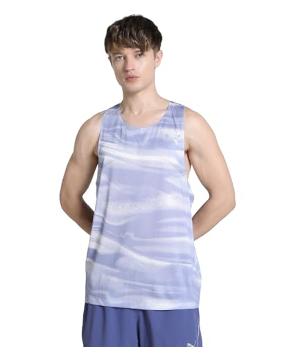 PUMA Herren RACEDAY ULTRASPUN Graphic Singlet XXL Cool Weather Blue von PUMA