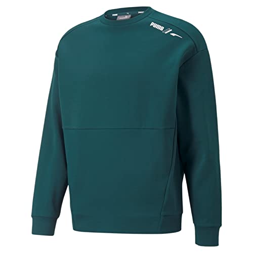 PUMA Herren Rad/Kalk Crew Dk Sweatshirt, Varsity Grün, M von PUMA