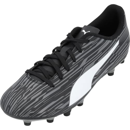 PUMA Herren Rapido Iii Fg/Ag Fussballschuh, Black White/Castlerock, 44 EU von PUMA