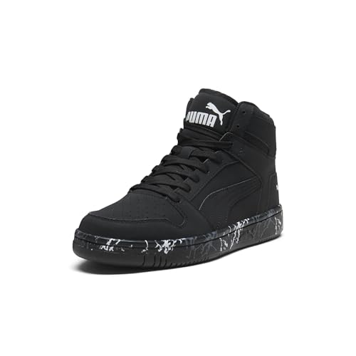 PUMA Herren Rebound Layup Mid Shoes Sneaker, schwarz-weiß, 47 EU von PUMA