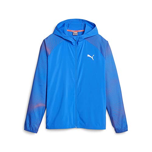 PUMA Herren Run Favorite AOP Woven Jacket M Gewebte Jacke, Ultra Blue-Fire Orchidee, M von PUMA