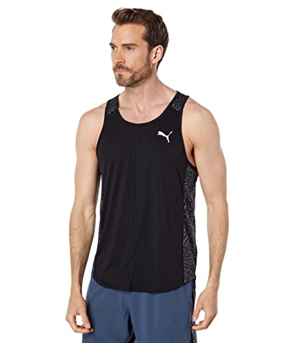 PUMA Herren Run Favorite Singlet T-Shirt, Schwarz, 3XL von PUMA