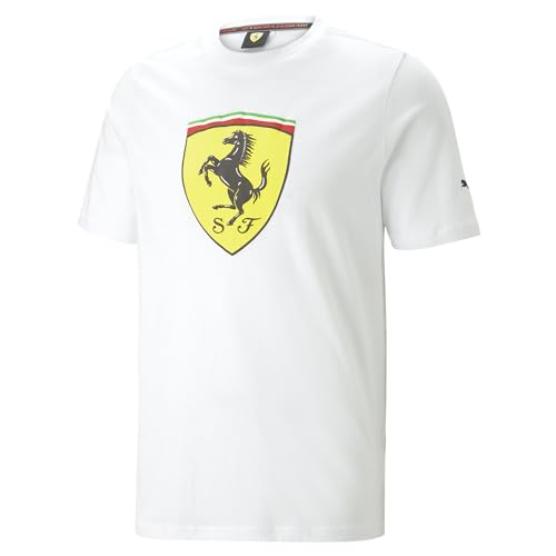 PUMA Herren Scuderia Ferrari Big Shield T-Shirt XXLWhite von PUMA