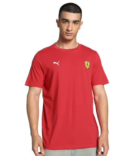 PUMA Herren Scuderia Ferrari Race Colour Shield T-Shirt S Rosso Corsa Red von PUMA