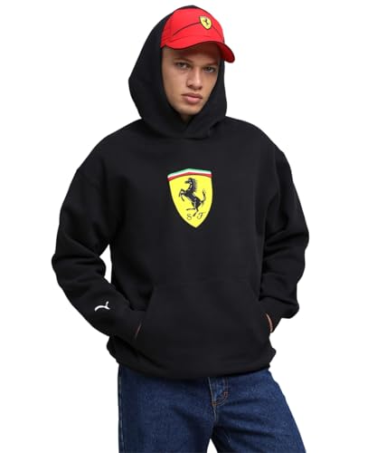 PUMA Herren Scuderia Ferrari Sportswear Shield Hoodie M, Black von PUMA