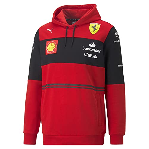 PUMA Herren Sf Team Hoodie Sweatshirt, Roter Corsa, L von PUMA