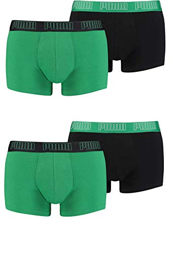 PUMA Herren Shortboxer Basic Unterhosen 4er Pack 521025001 (Amazon Green (004), XL) von PUMA