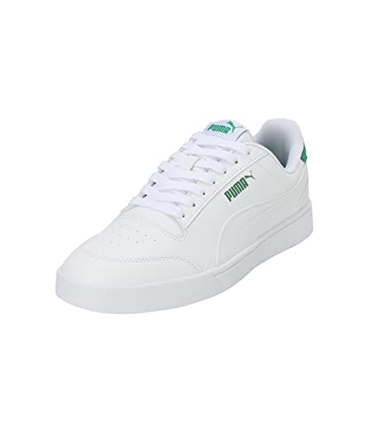 PUMA Unisex Shuffle Turnschuhe, Puma White Vapor Gray Archive Green, 40.5 EU von PUMA