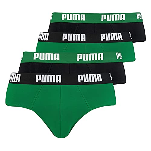 PUMA Herren Slips Briefs Unterhosen 521030001 4er Pack, Wäschegröße:M, Artikel:-327 Green von PUMA