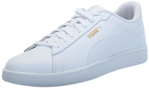 PUMA Herren Smash 3,0 l Sneaker, Weiß, weiß, Gold, 46 EU von PUMA