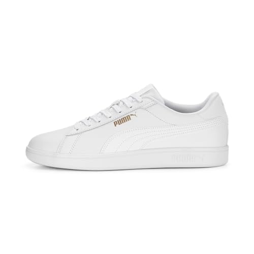 PUMA Unisex Smash 3.0 L Turnschuhe, Puma White Puma White Puma Gold, 40 EU von PUMA