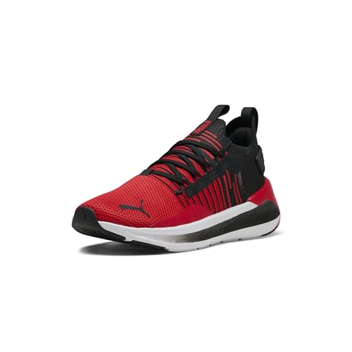 PUMA Men's Softride Symmetry Fuzion Running Shoe Sneaker, For All Time Red-black-white, 41 EU PUMA Men's Softride Symmetry Fuzion Running Shoe Sneaker, For All Time Red-black-white, 41 EU von PUMA