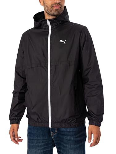 PUMA Herren Solide Windjacke, Black/White, L von PUMA