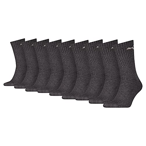 PUMA 9P Unisex Sportsocken für Herren, anthrazit, Größe 43-46, Anthrazit, 43-46 von PUMA