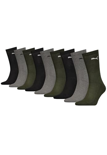 PUMA Herren Sportsocken unisex 9P (Green Combo, 39-42) von PUMA