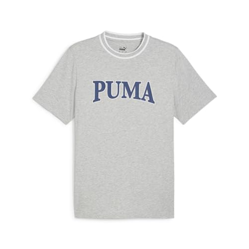 PUMA Herren Squad Graphic T-Shirt Llight Gray Heather von PUMA