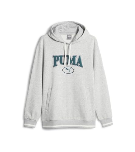 PUMA Herren Squad FL Kurzer Pullover, hellgrau Heather, Large von PUMA