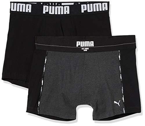 PUMA Herren Statement Boxer 2P, Schwarz (Black 200), XL (2er Pack) von PUMA