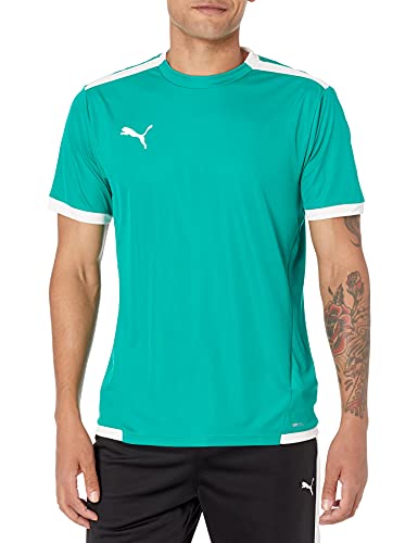 PUMA Herren T-Shirt, Pfeffergrün-puma weiß, Groß von PUMA